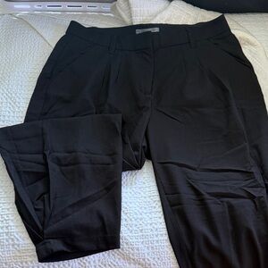 Wit & Wisdom Black Tailored Pleat Front Trousers